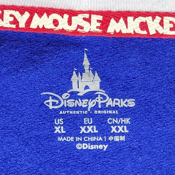 DisneyLand Parks Womens Blue Gray and White Full Zip Hooded Jacket Size XL - Picture 8 of 16